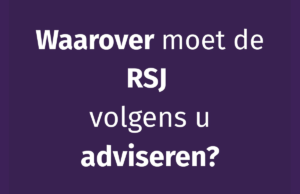 Input voor het meerjarenprogramma 2025-2028 RSJ