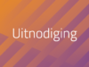 15 september – Uitnodiging presentatie werkprogramma 2027