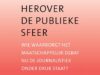 Wie waarborgt het maatschappelijk debat nu de journalistiek onder druk staat?